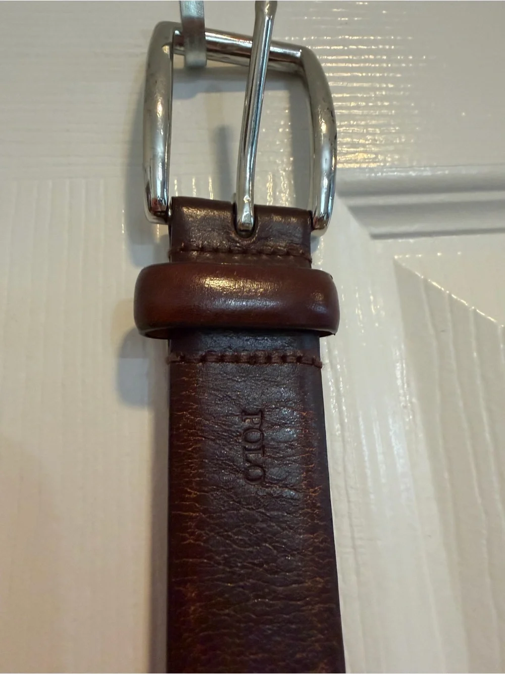 Polo Ralph Lauren Men Brown Leather Belt 34